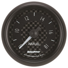 Load image into Gallery viewer, Autometer GT Series 52mm Full Sweep Electronic 8:1-18:1 AFR Wideband Air/Fuel Ratio Analog