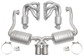 SOUL 00-04 Porsche 986 Boxster Street Exhaust Package - Straight Cut Brushed Finish Tips