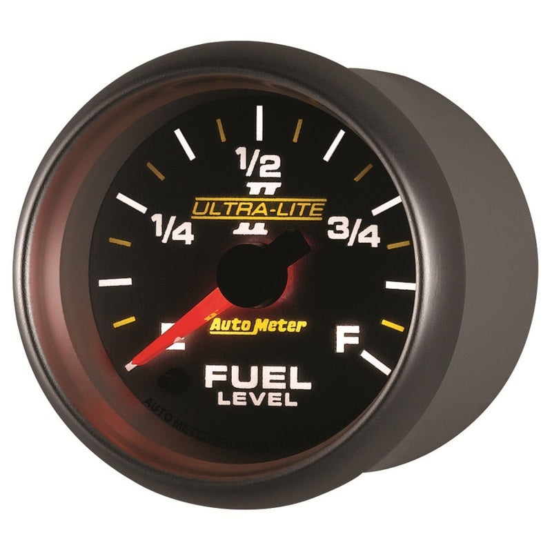Autometer Ultra-Lite II 2-1/16in 0-280 Ohm Programmable Fuel Level Gauge