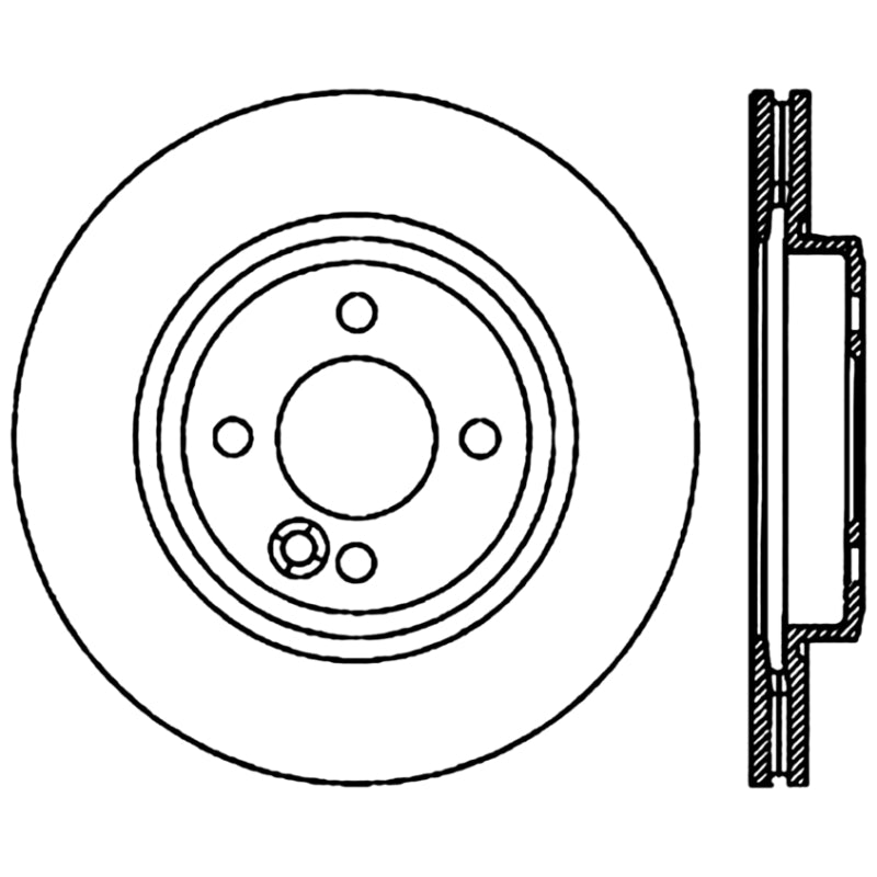 Stoptech 02-07 Mini Cooper/Mini Cooper S Front CRYO-STOP Rotor