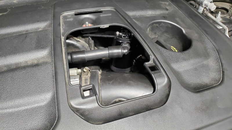 J&amp;L 16-23 Dodge Durango / Jeep Grand Cherokee 3.6L Oil Separator 3.0 Passenger Side - Black Anod