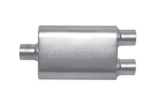 Load image into Gallery viewer, Gibson MWA Superflow Center/Dual Oval Muffler - 4x9x14in/3in Inlet/3in Outlet - Stainless