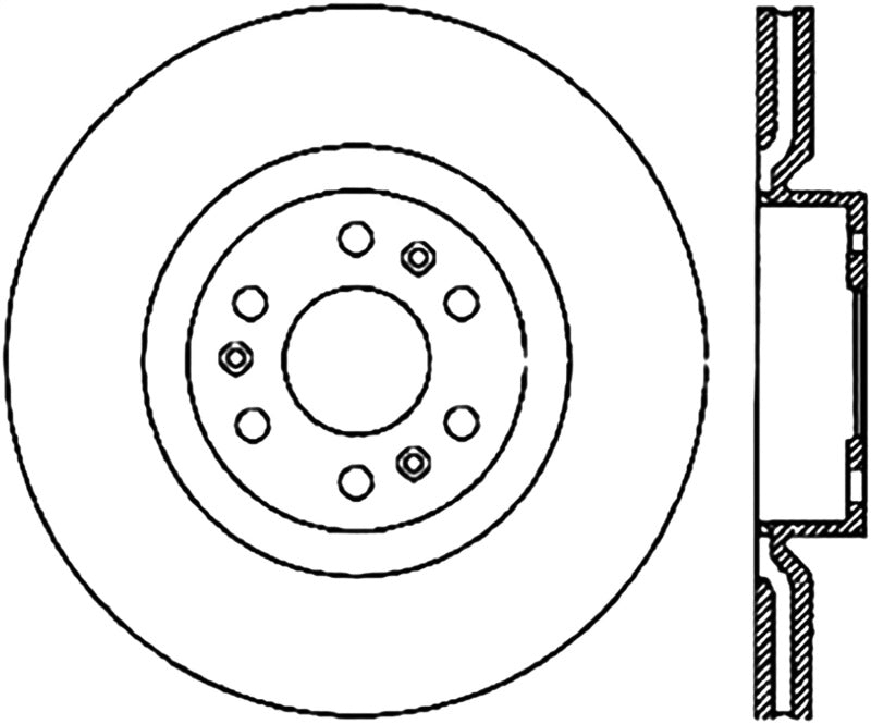 StopTech Slotted & Drilled Sport Brake Rotor