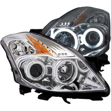 Load image into Gallery viewer, ANZO 2008-2009 Nissan Altima (2 Door ONLY) Projector Headlights w/ Halo Chrome (CCFL)