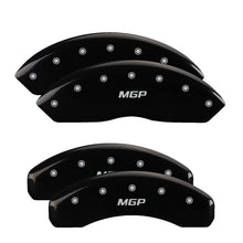 Load image into Gallery viewer, MGP 4 Caliper Covers Engraved Front &amp; Rear MGP Black Finish Silver Char 2006 Lincoln Mark Lt