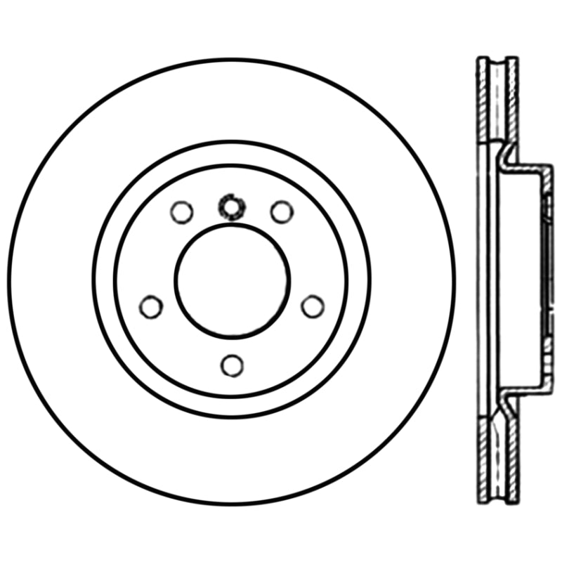 Stoptech 95-99 BMW M3 / 98-02 BMW Z3 Left Front Premium High Carbon CRYO STOP Rotor