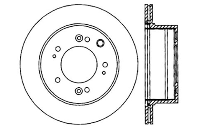 StopTech Slotted & Drilled Sport Brake Rotor