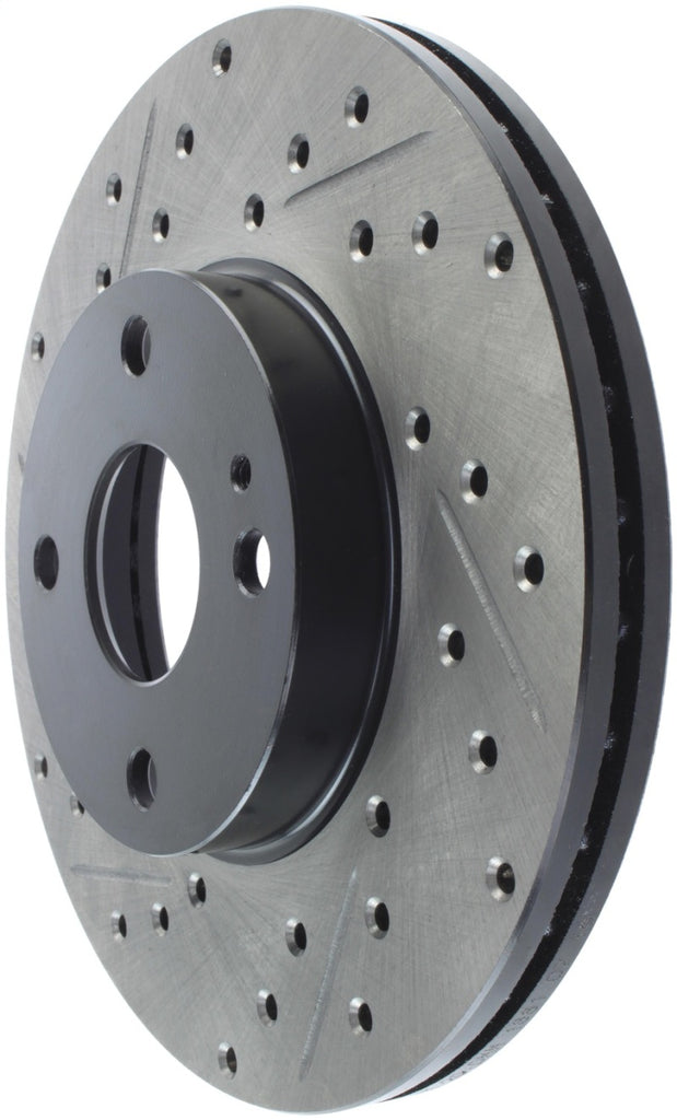 StopTech 91-03 Ford Escort ZX2 / 92-95 Mazda MX-3 Slotted & Drilled Right Front Rotors