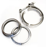 ATP 3.5in Stainless Steel V-Band Flange/Clamp Set (4.25in OD Flanges/Grooved for 3.5in Tube)