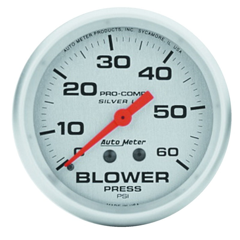 Autometer Ultra-Lite 66.7mm 0-60 PSI Liquid Filled Mechanical Blower Pressure Gauge