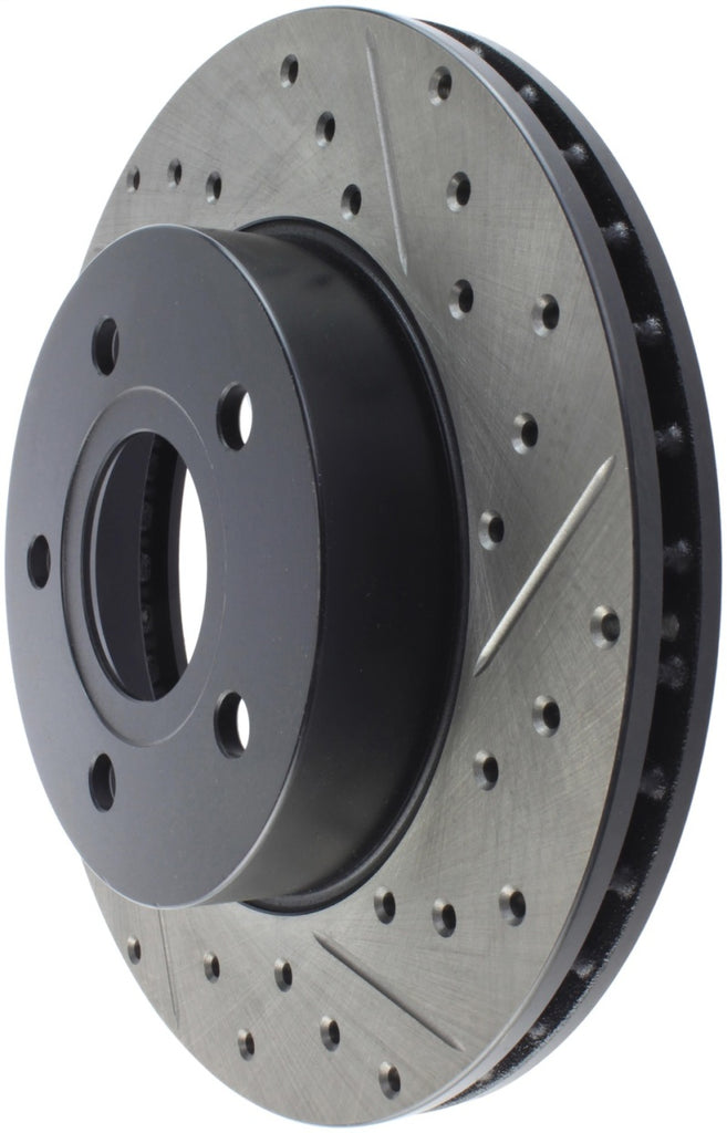 StopTech 99-04 Jeep Grand Cherokee Front Left Slotted & Drilled Rotor