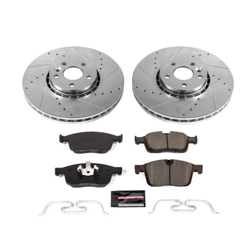 Power Stop 2017 Volvo XC60 Front Z23 Evolution Sport Brake Kit