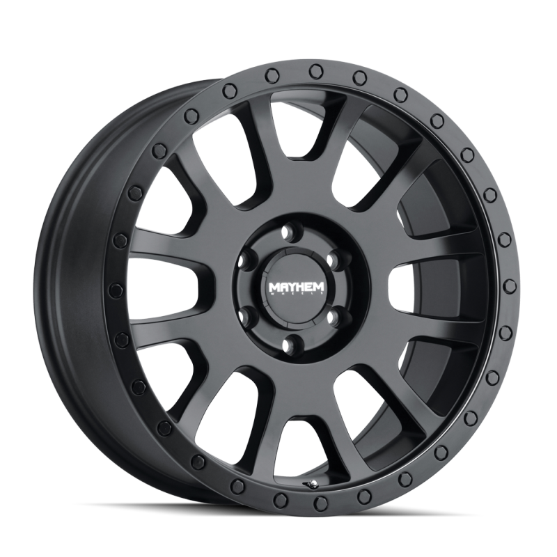 Mayhem 8302 Scout 17x8.5 / 6x139.7 BP / -5mm Offset / 106mm Hub Matte Black Wheel