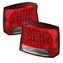 Load image into Gallery viewer, Xtune Dodge Charger 06-08 LED Tail Lights Red Clear ALT-JH-DCH05-LED-RC