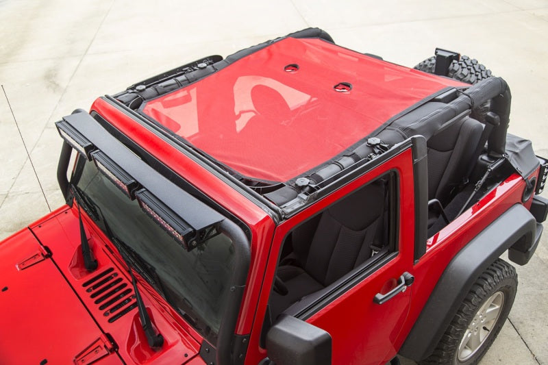 Rugged Ridge Eclipse Sun Shade Red 2-Dr 07-18 Jeep Wrangler JK