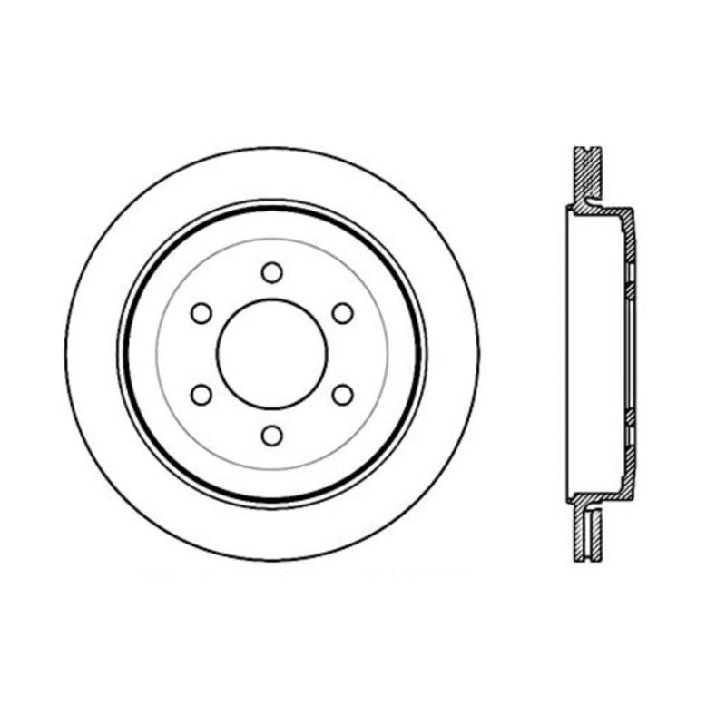 Stoptech 07-15 Ford Expedition / Lincoln Navigator Performance Rear Cryo Brake Rotor