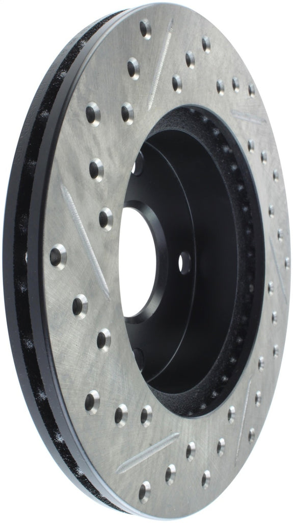 StopTech 89-93 Mazda Miata MX-5 Slotted & Drilled Left Front Rotors