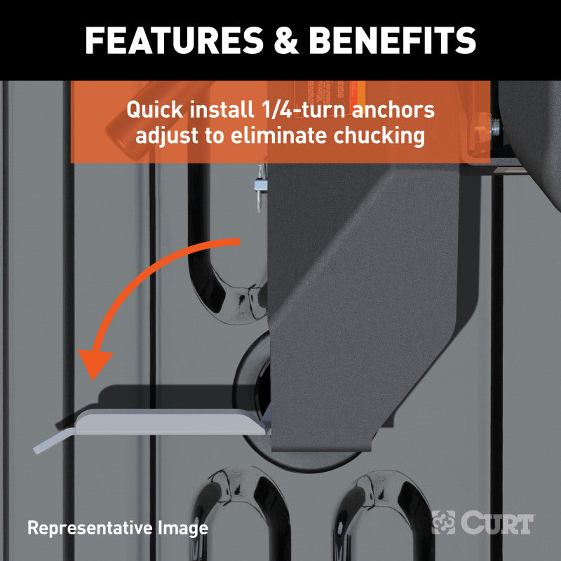 Curt Q24 5th Wheel Hitch w/GM Puck System Legs