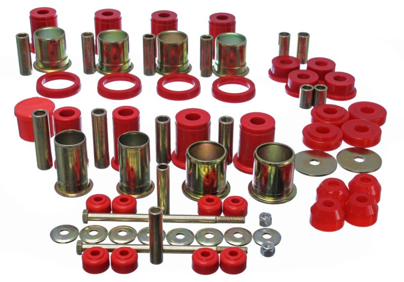 Energy Suspension 89-92 Chevrolet Camaro Red Hyper-flex Master Bushing Set - GTR Auto