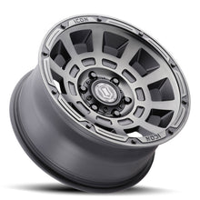 Load image into Gallery viewer, ICON Thrust 17x8.5 5x150 25mm Offset 5.75in BS Smoked Satin Black Tint Wheel