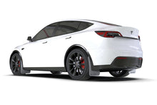 Load image into Gallery viewer, Rally Armor 20-22 Tesla Model Y White UR Mud Flap w/ Black Logo