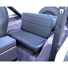 Load image into Gallery viewer, Rugged Ridge Fold &amp; Tumble Rear Seat Black 76-86 Jeep CJ7/Laredo/Renegade