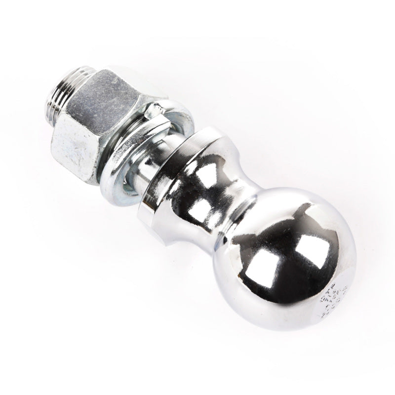 Rugged Ridge 1-7/8in Trailer Hitch Ball 1in Dia Shank Chrome