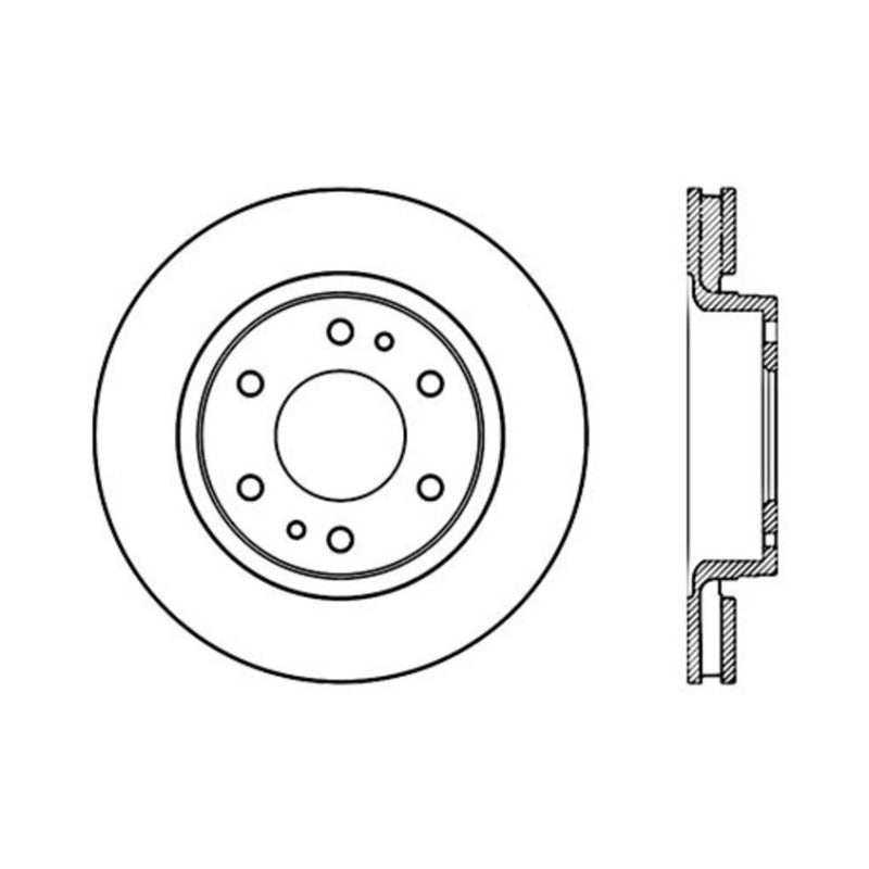 Stoptech 06-09 Chevrolet Trailblazer / GMC Envoy Front Premium Cryostop Brake Rotor