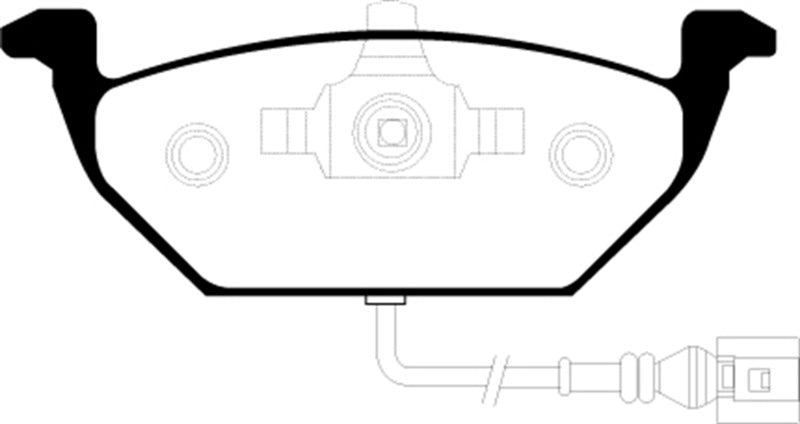 EBC 00-05 Volkswagen Beetle 2.0 Yellowstuff Front Brake Pads