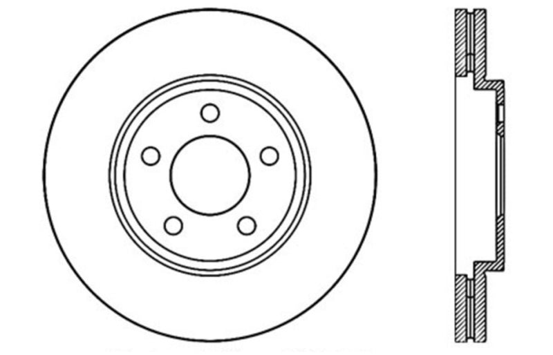 StopTech Drilled Sport Brake Rotor