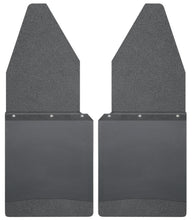 Load image into Gallery viewer, Husky Liners Ford 88-16 F-150/88-99 F-250 12in W Black Top &amp; Weight Kick Back Front Mud Flaps