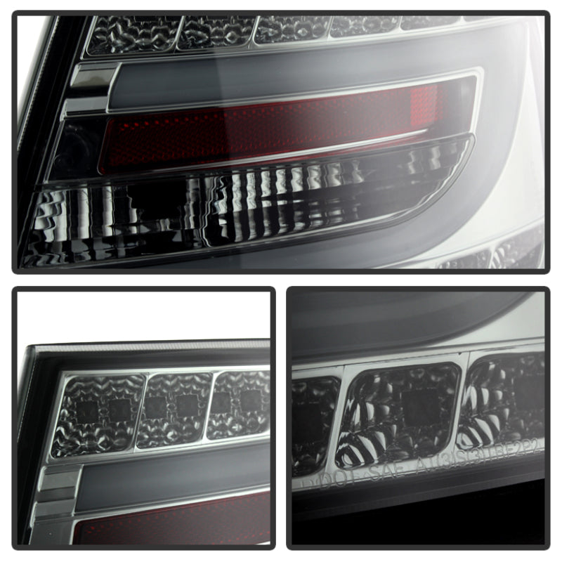 Spyder Audi A6 05-08 4Dr Sedan Light Bar LED Tail Lights Smke ALT-YD-AA605-LBLED-SM
