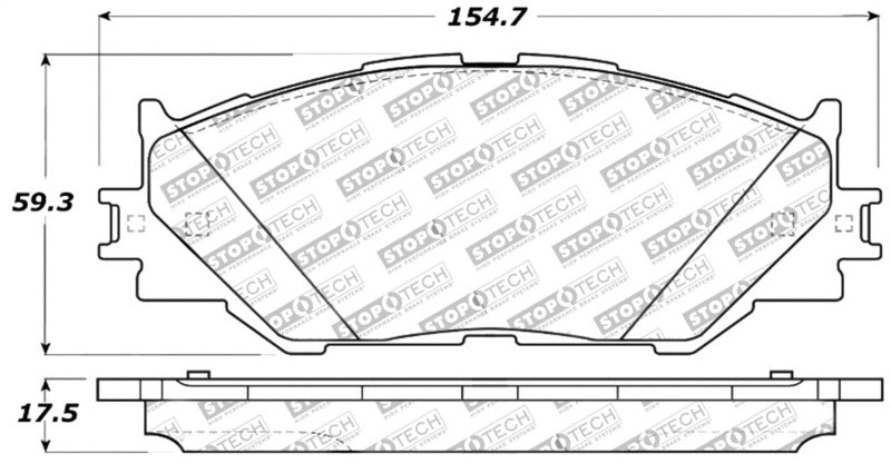 StopTech Performance 06-10 Lexus IS250 Front Brake Pads