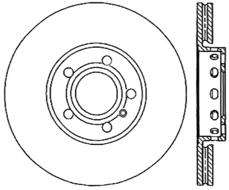 StopTech Drilled Sport Brake Rotor