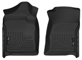Husky Liners 07-12 Chevrolet Silverado/GMC Sierra Regular Cab WeatherBeater Black Floor Liners - GTR Auto