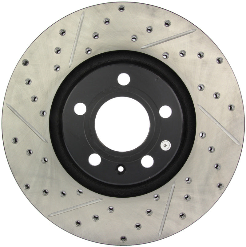 StopTech 05-10 Audi A6 (Not Quattro) / 05-08 A6 Quattro 3.2L Slotted & Drilled Right Front Rotor