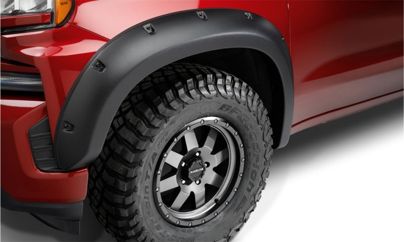 Bushwacker 19-21 Chevrolet Silverado 2500 / 3500 HD (Excl. Dually) Forge Style Flares 4pc - Black