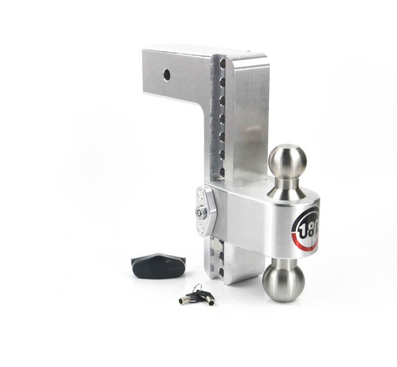 Weigh Safe 180 Hitch 10in Drop Hitch & 3in Shank (10K/21K GTWR) - Aluminum