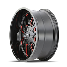 Load image into Gallery viewer, Mayhem 8107 Cogent 20x12 / 8x165.1 BP / -51mm Offset / 130.8mm Hub Black w/ Prism Red Wheel