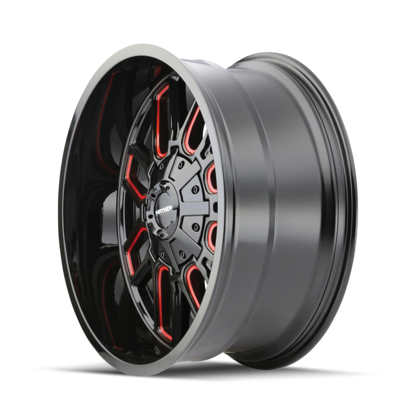 Mayhem 8107 Cogent 22x10 / 6x135 BP / -19mm Offset / 106mm Hub Black w/ Prism Red Wheel