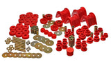 Energy Suspension 66-77 Ford Bronco 4WD (w/ 2 Deg C-Bushings) Red Hyper-Flex Master Bushing Set