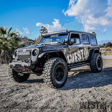 Load image into Gallery viewer, Westin 18-22 Jeep Wrangler JLU 4dr. E-Series 3 Nerf Step Bars - Tex. Blk
