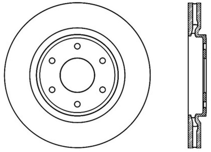 Stoptech 05-07 Infiniti QX56 Performance Cryo Front Brake Rotor