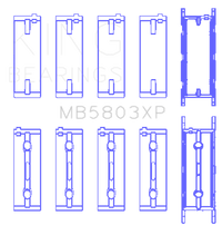 Load image into Gallery viewer, King Engine Bearings BMW S65B40A Crankshaft Tri-Metal Race Main Bearings Set of 5