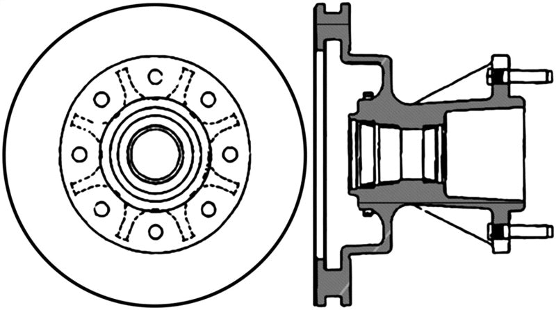 Stoptech 99-02 Ford F-350 Front Premium Cryostop Brake Rotor