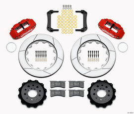 Wilwood Narrow Superlite 4R Rear Kit 14.00in Red Morrison Multilink IRS (2010-15 Camaro Based)