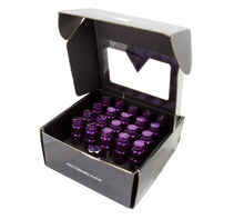 Load image into Gallery viewer, NRG 700 Series M12 X 1.5 Steel Lug Nut w/Dust Cap Cover Set 21 Pc w/Locks &amp; Lock Socket - Purple