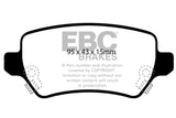 EBC 08-09 Saturn Astra 1.8 Ultimax2 Rear Brake Pads