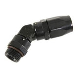 Fragola -8AN x 45 Degree x 9/16-18 (6) Hose End - Black