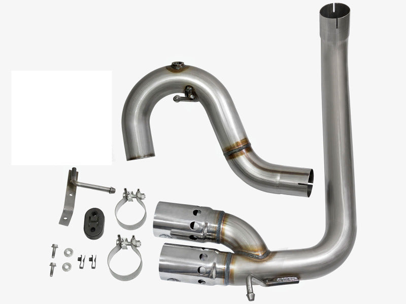 aFe Rebel Series DPF-Back 3in Side Exit SS Exhaust w/ IC Polished Tips 2016 GM Colorado/Canyon 2.8L